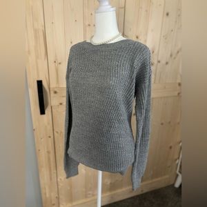 Boohoo Gray Womens Knit Pullover Sweater | Size Small (4)